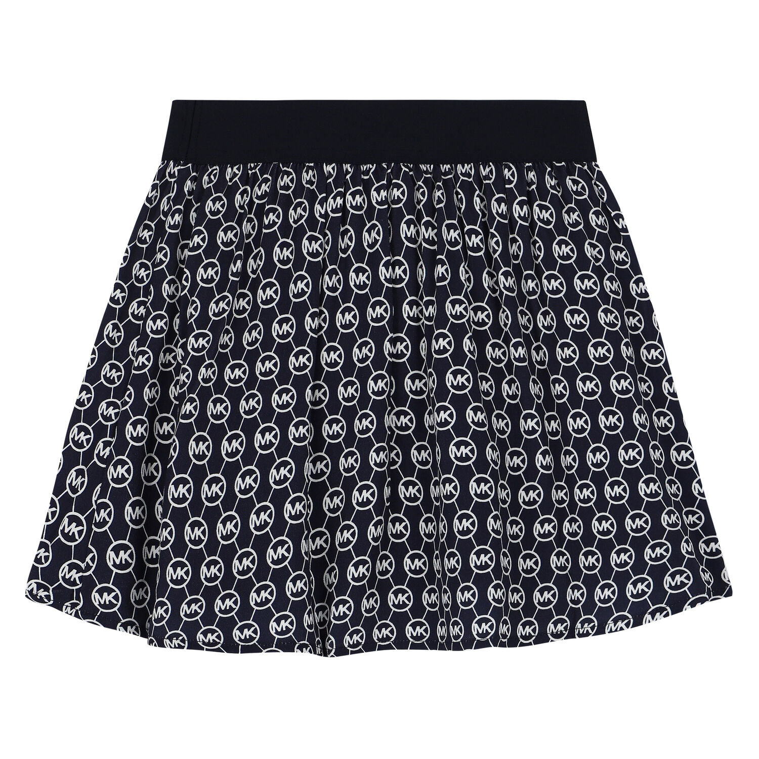 Girls Navy Logo Skirt, 1, hi-res