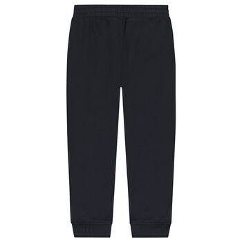 Boys Navy Blue Logo Joggers