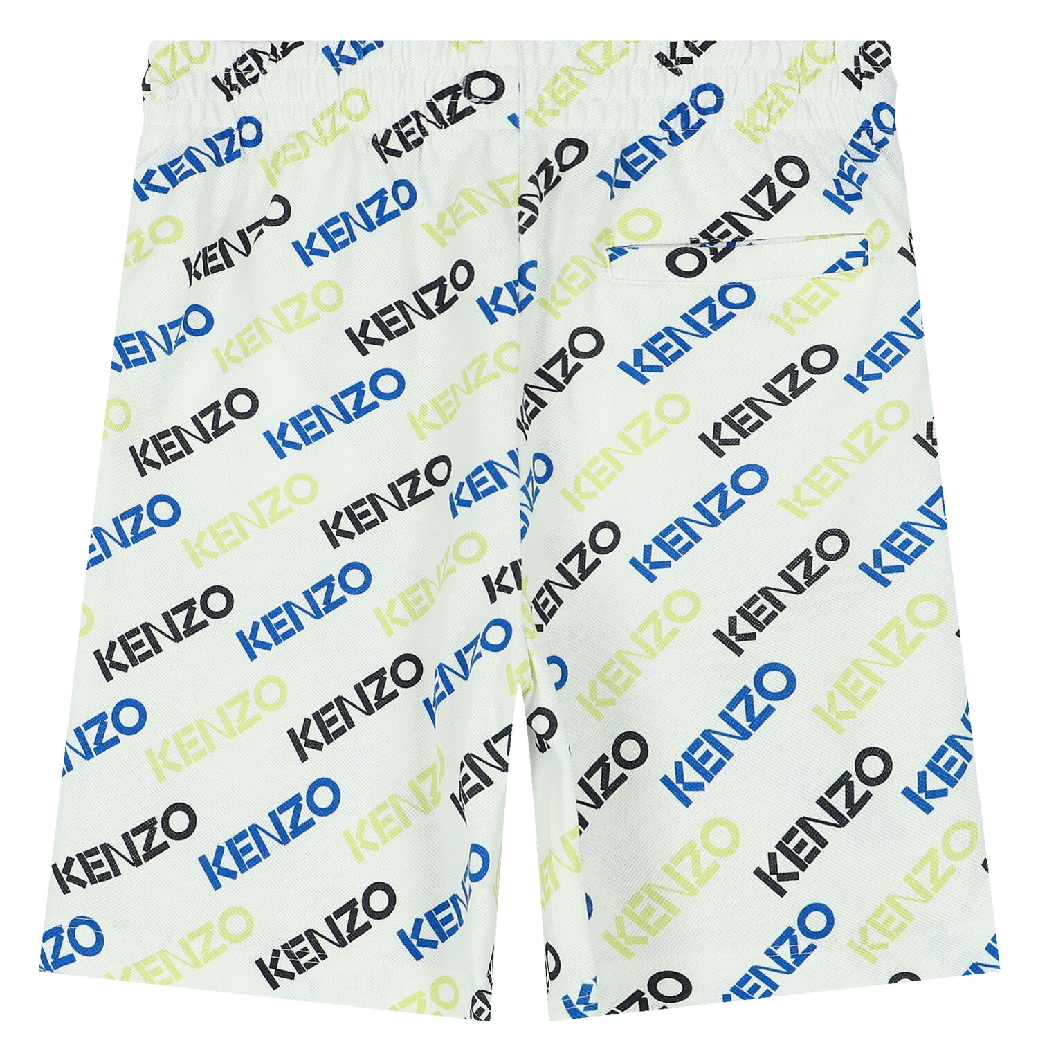 Boys White Logo Shorts, 1, hi-res