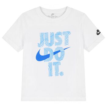 Boys White Logo T-Shirt