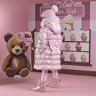 Girls Metallic Pink Faux Leather Bow Boots, 2, hi-res