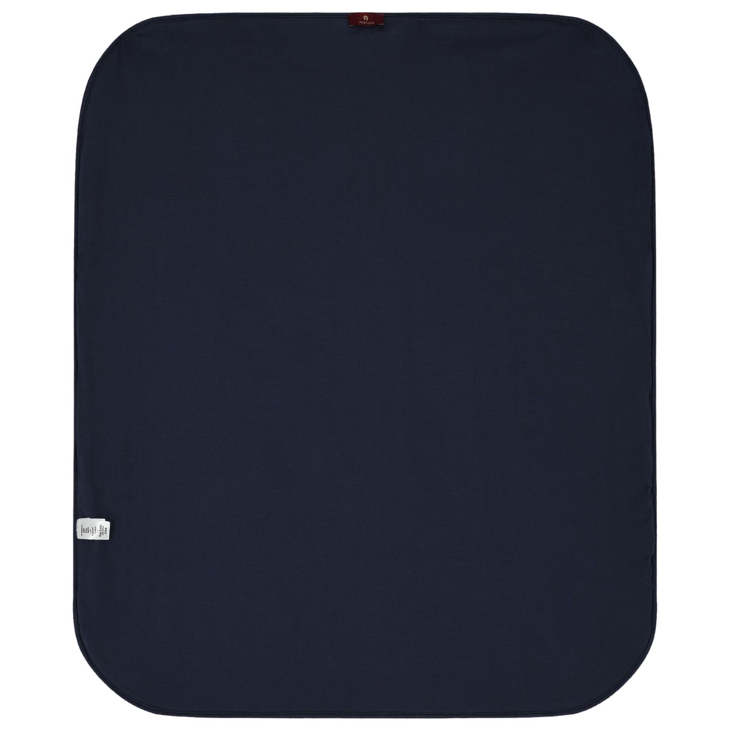 Baby Boys White & Navy Blue Logo Blanket, 3, hi-res