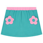 Girls Pink & Green Skirt Set, 1, hi-res