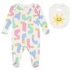 Baby Girls Ivory Shooting Stars Babygrow Gift Set, 1, hi-res