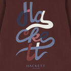 Boys Maroon Logo Long Sleeve Top, 1, hi-res