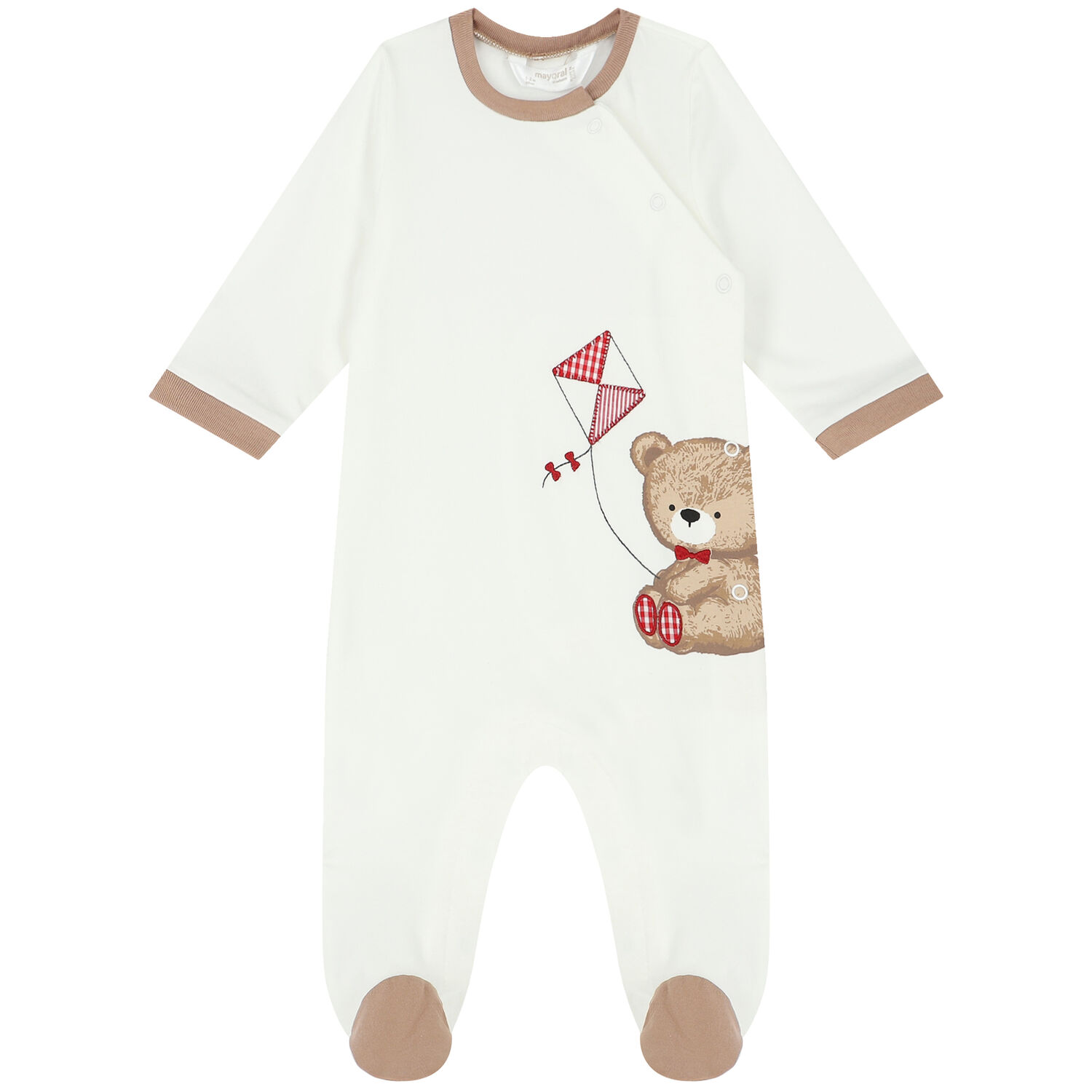 Baby Boys Ivory Babygrow, Bodysuit & Bib Set (3 Piece), 1, hi-res
