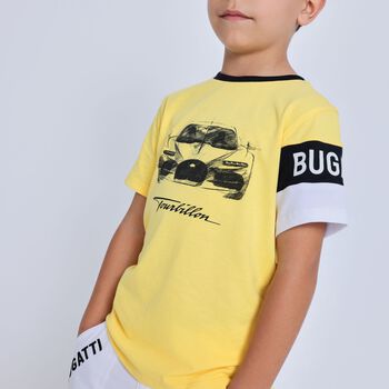 Boys Yellow Logo T-Shirts