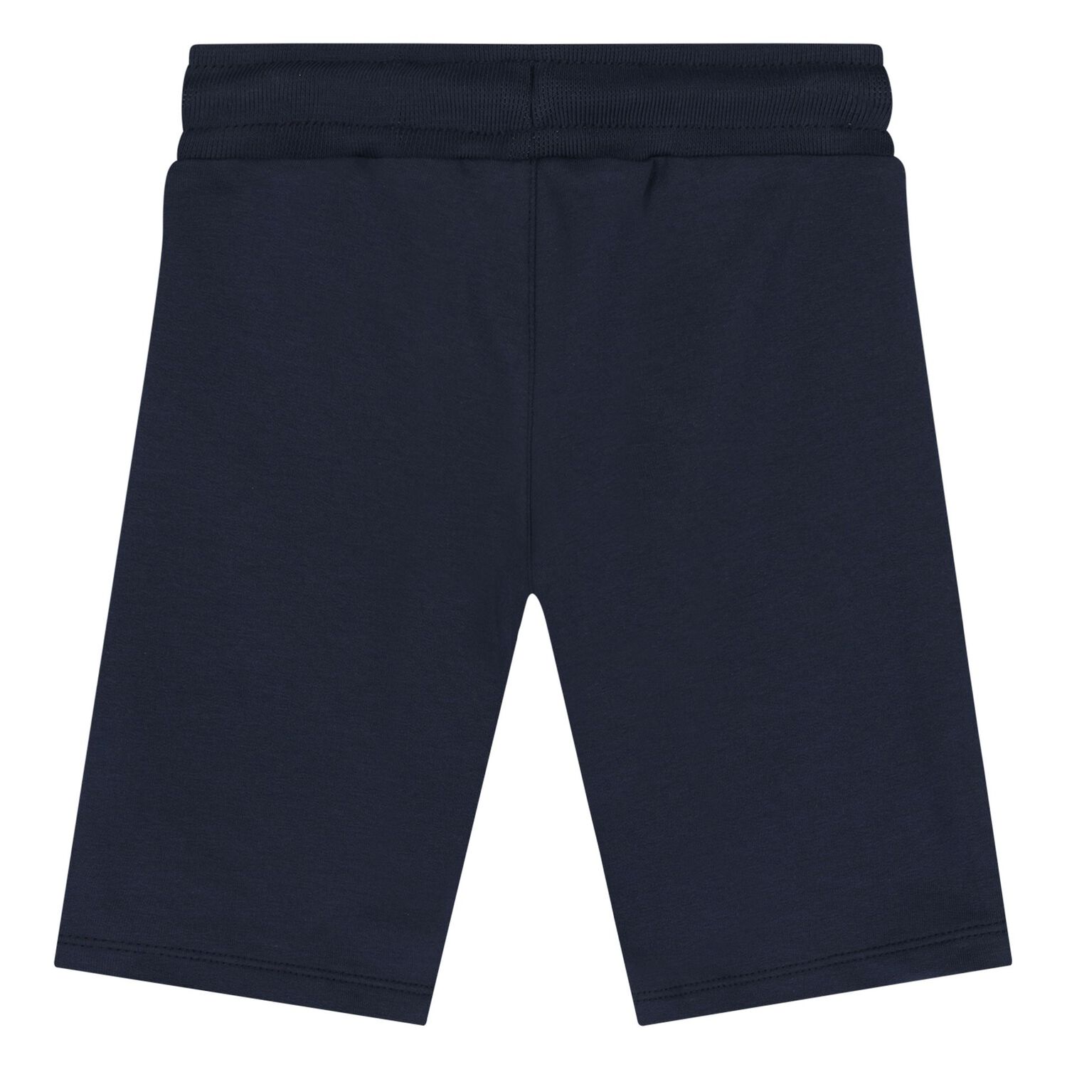 Younger Boys Navy Blue Logo Shorts, 1, hi-res