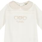 Ivory & Beige Babygrow, 2, hi-res