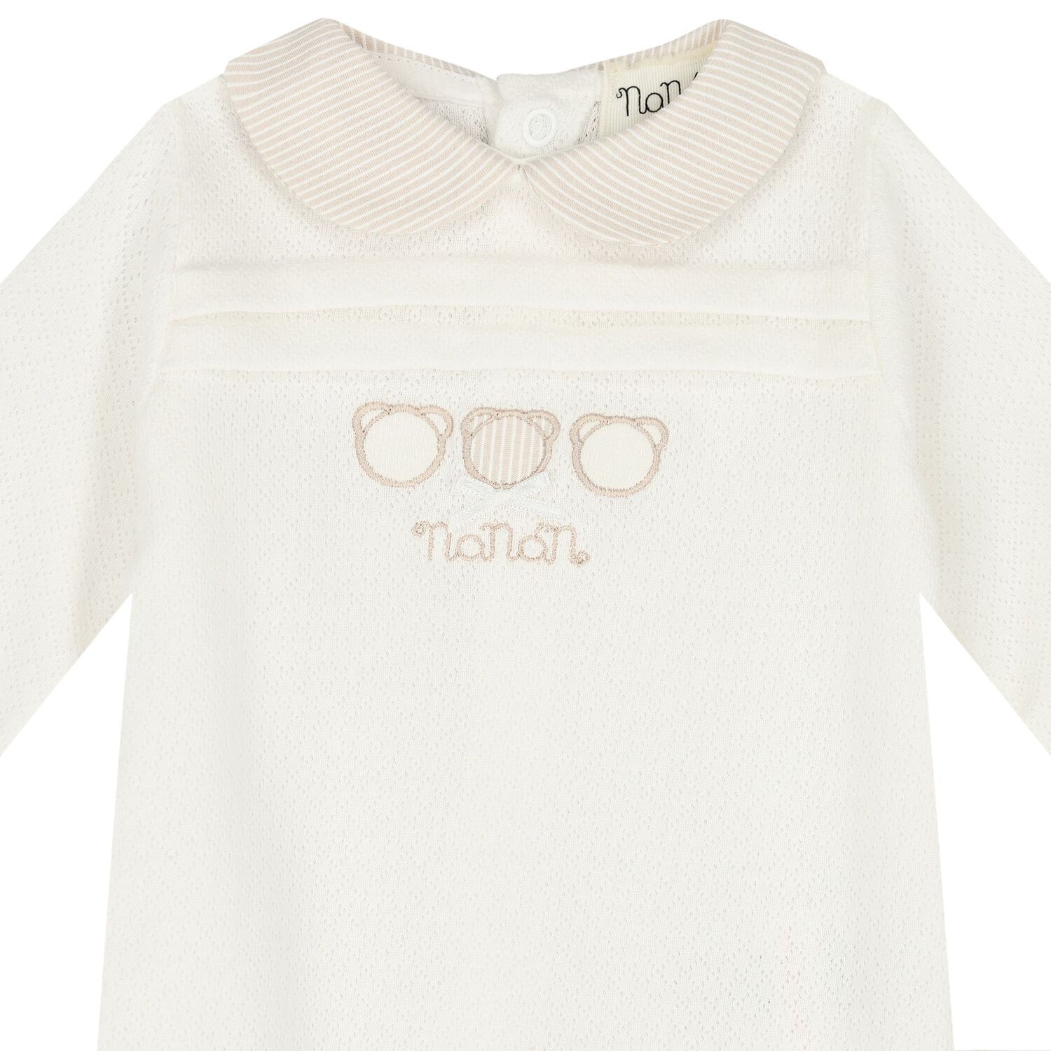Ivory & Beige Babygrow, 2, hi-res