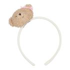 Girls Ivory Teddy Bear Headband, 1, hi-res