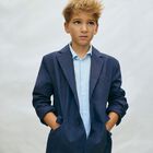 Boys Blue Smart Blazer, 1, hi-res