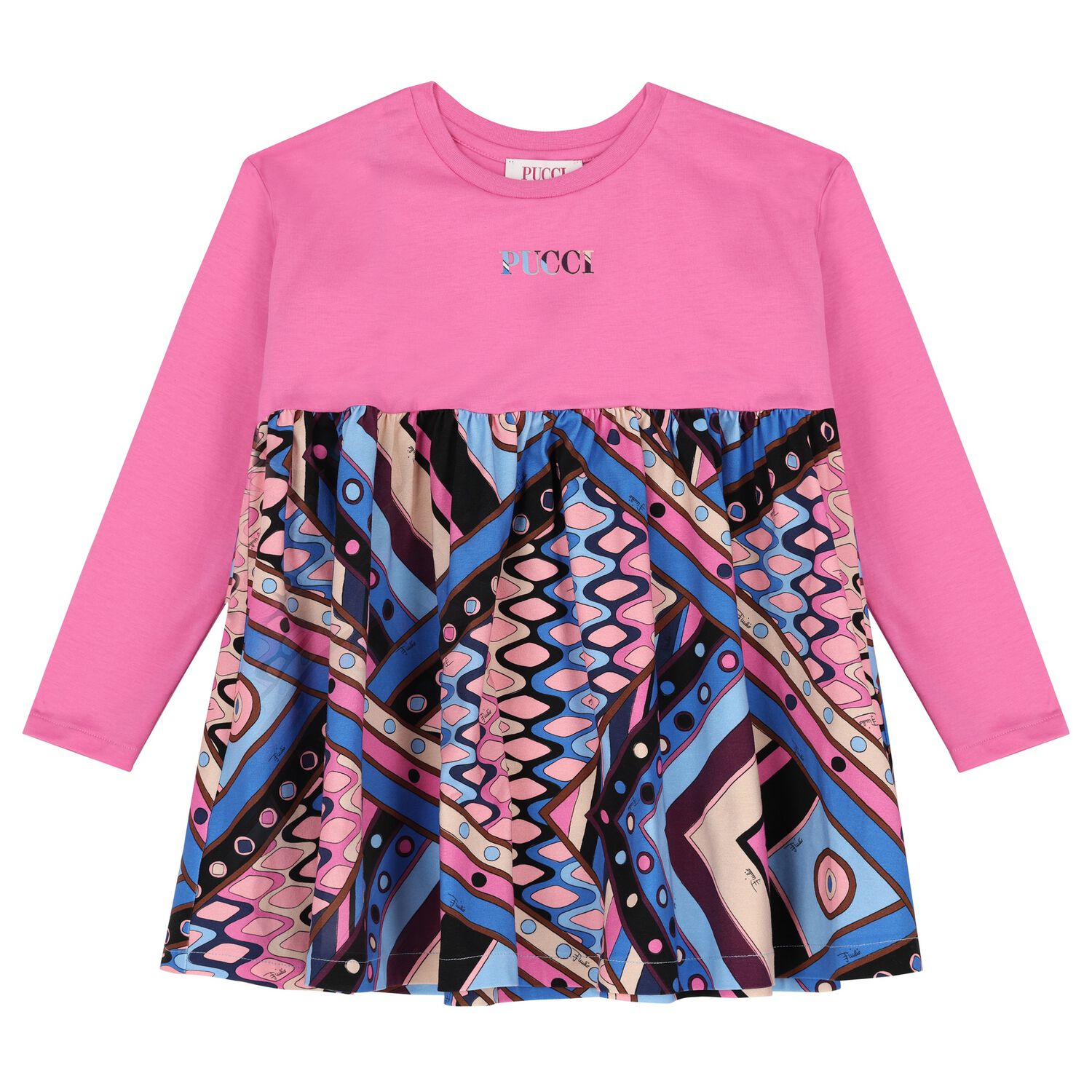 Girls Pink Vivara Dress, 1, hi-res