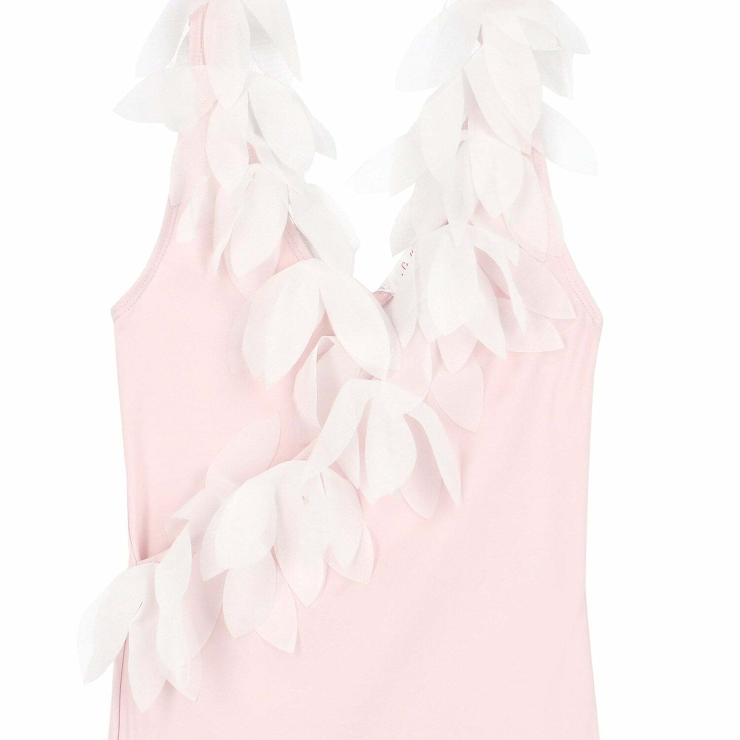 Girls Pink Petal Swimsuit, 1, hi-res