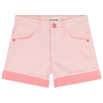 Girls Pink Sequin Shorts
