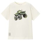 Boys Ivory Monster Truck T-Shirt, 1, hi-res