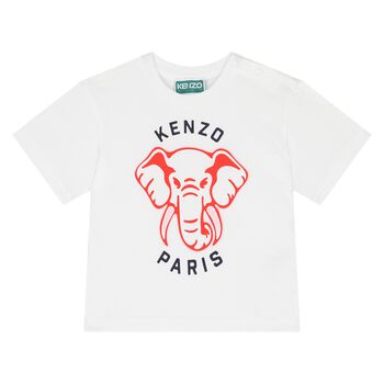 Younger Girls White Elephant T-Shirt