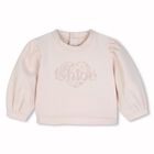 Younger Girls Pink Heart Logo Tracksuit, 1, hi-res