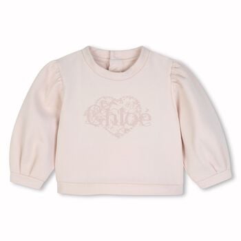 Younger Girls Pink Heart Logo Tracksuit