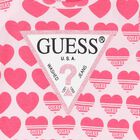 Baby Girls Pink Cotton Heart Logo Babygrow, 3, hi-res