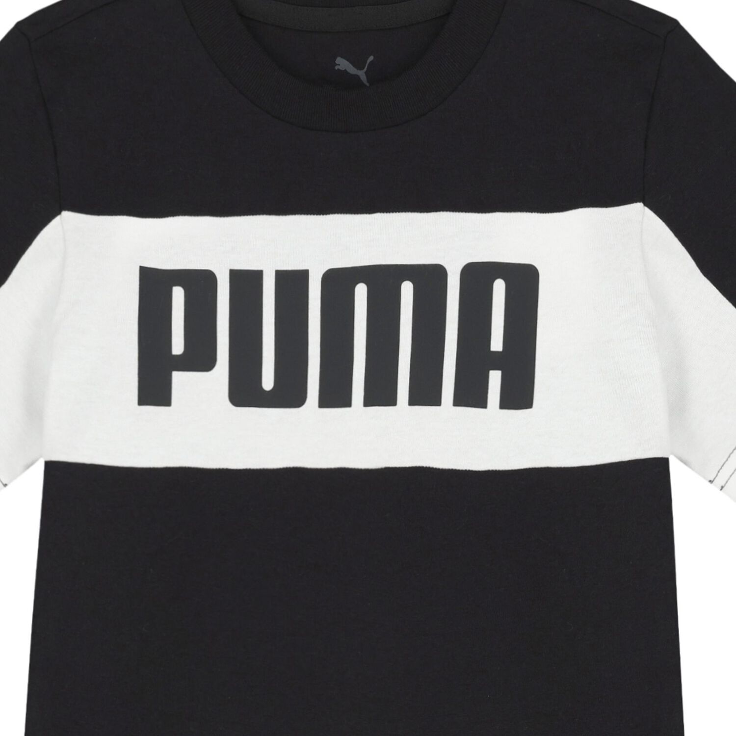 Boys Black Logo T-Shirt, 1, hi-res