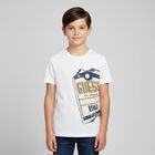 Boys White Logo T-Shirt, 1, hi-res