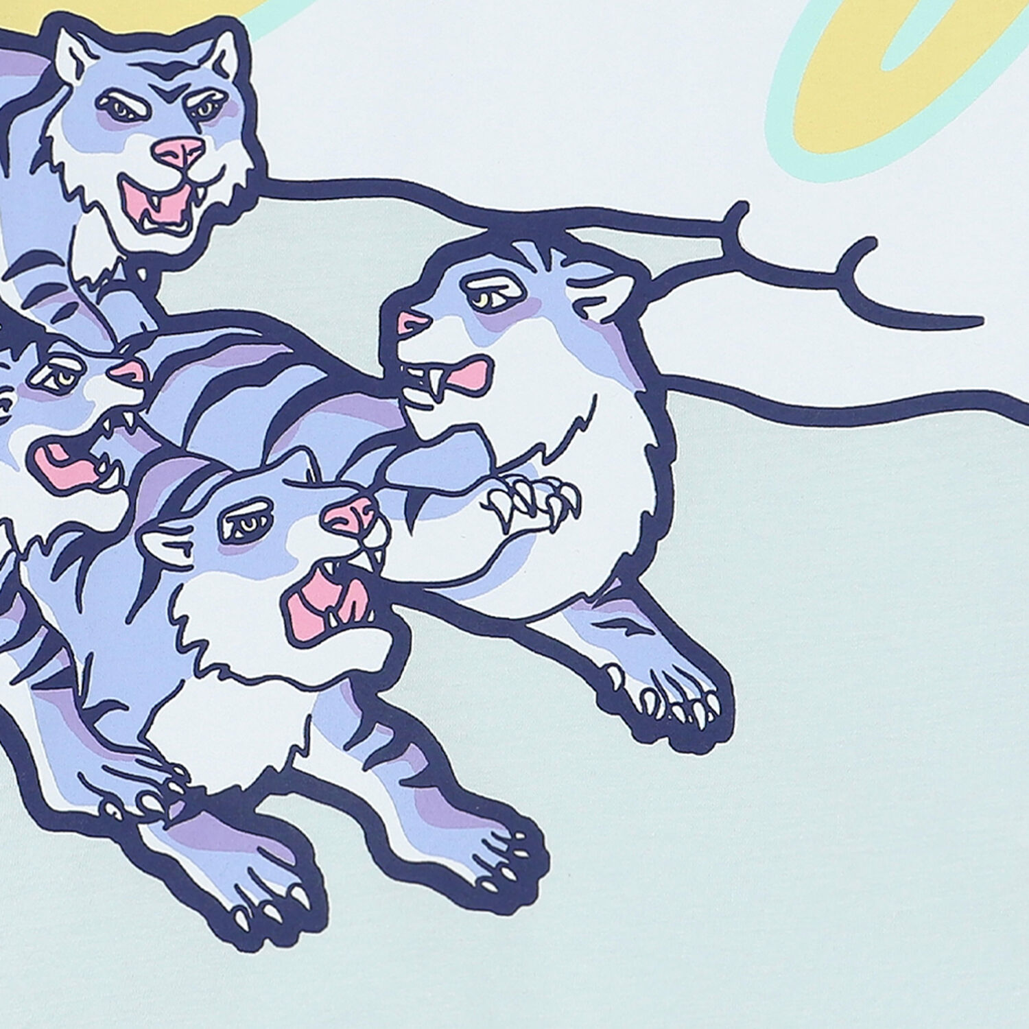 Boys Blue Tiger Logo T-Shirt, 1, hi-res