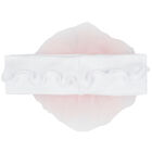 Baby Girls White & Pink Flower Headband, 1, hi-res