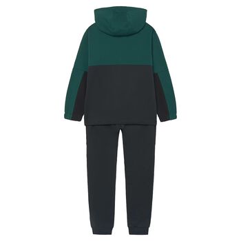 Boys Black & Green Tracksuit