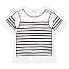 Girls White Logo T-Shirt, 1, hi-res