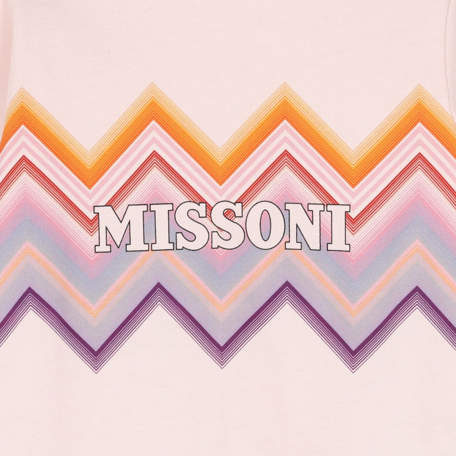 Younger Girls Pink Zig Zag Logo Dress, 2, hi-res