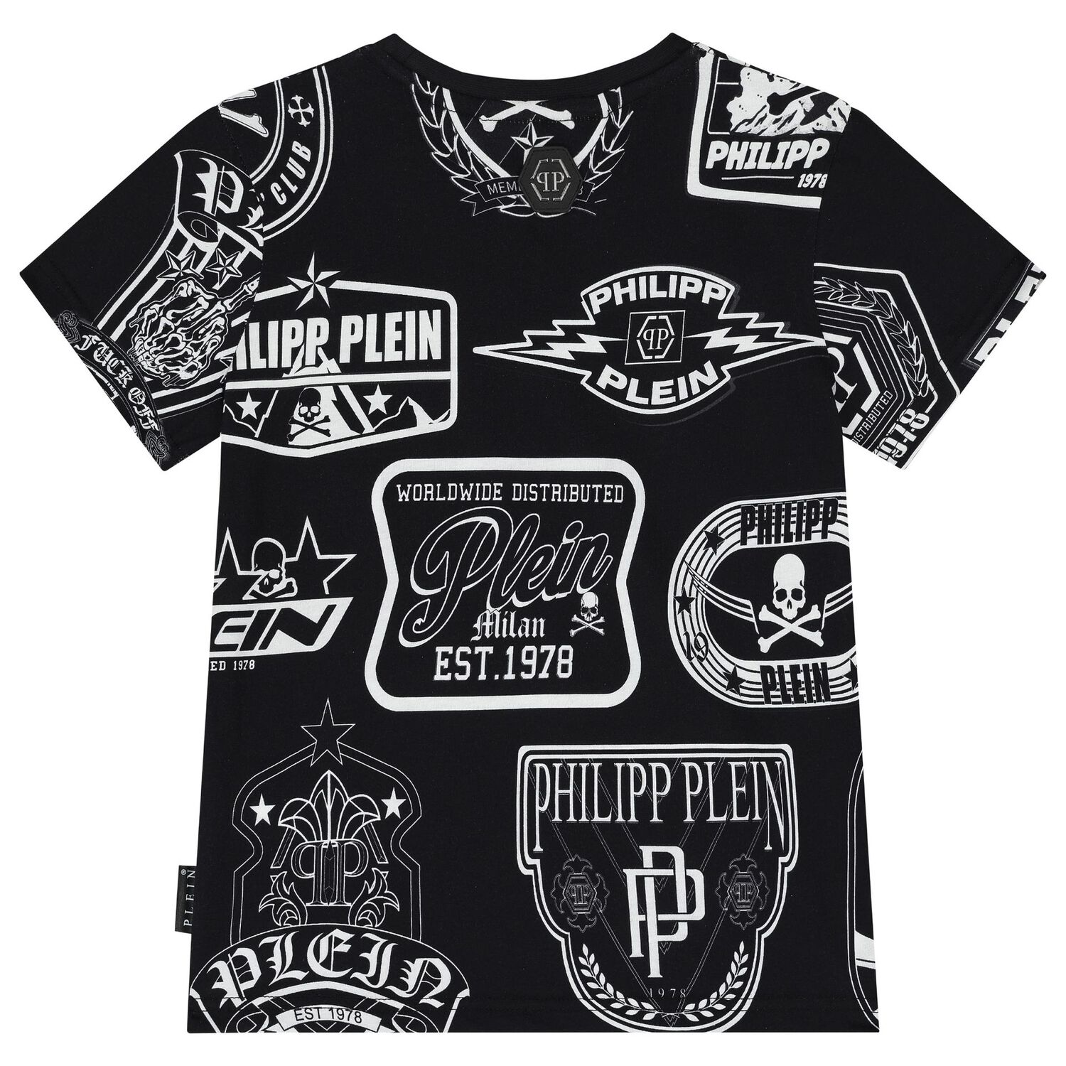 Boys Black Logo T-Shirt, 2, hi-res image number null