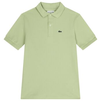Boys Green Logo Polo Shirt