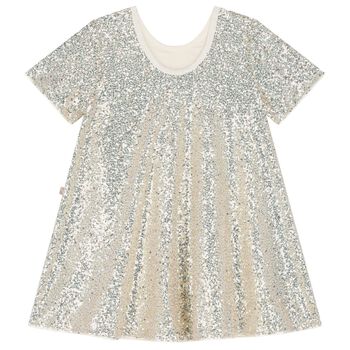 Girls Gold Sequin Dress
