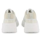 Girls Mini Me White Logo Trainers, 1, hi-res