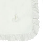 Baby Girls Ivory Blanket, 1, hi-res
