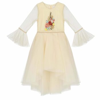 Girls Ivory Tulle Dress