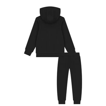Boys Black Logo Tracksuit