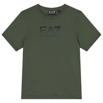 Boys Green Logo T-Shirt