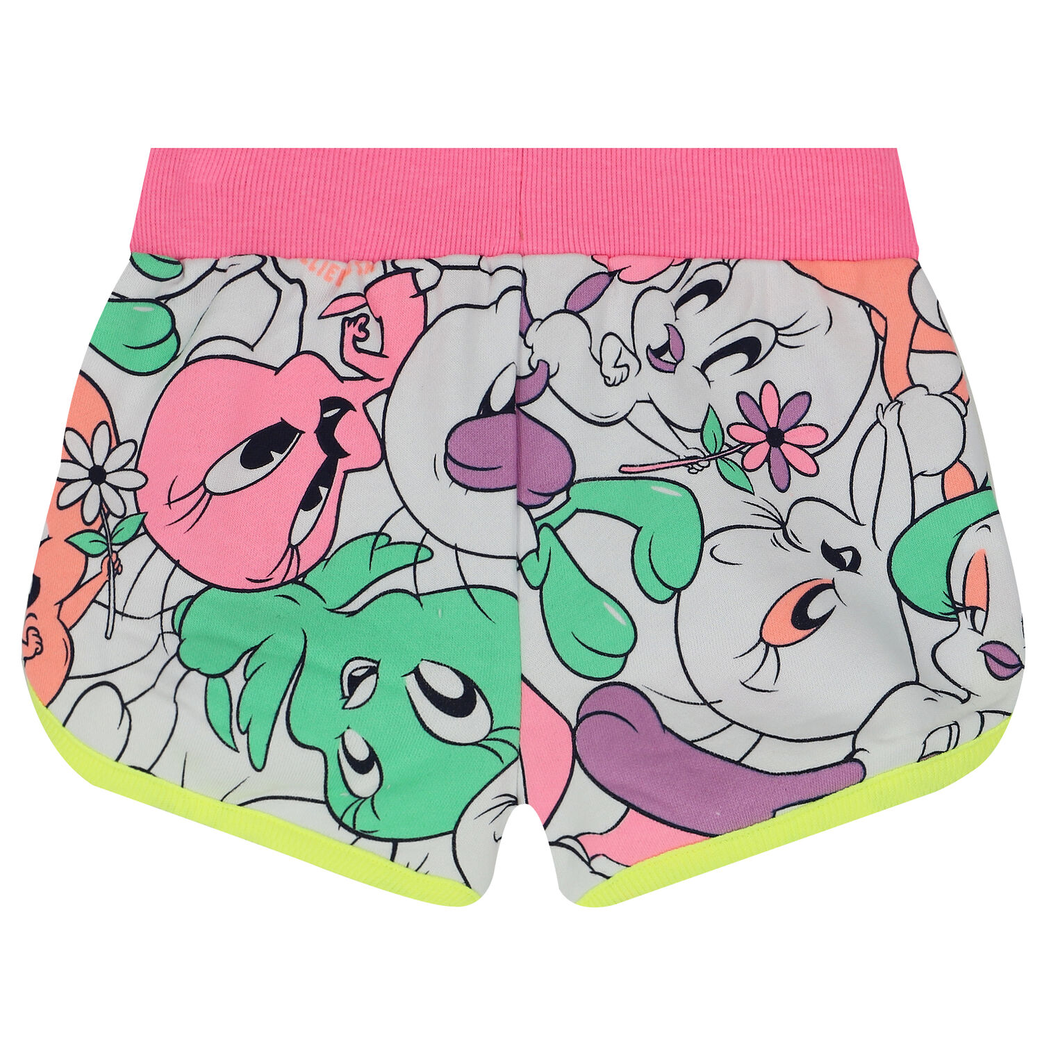 Girls White Tweety Bird Shorts, 1, hi-res