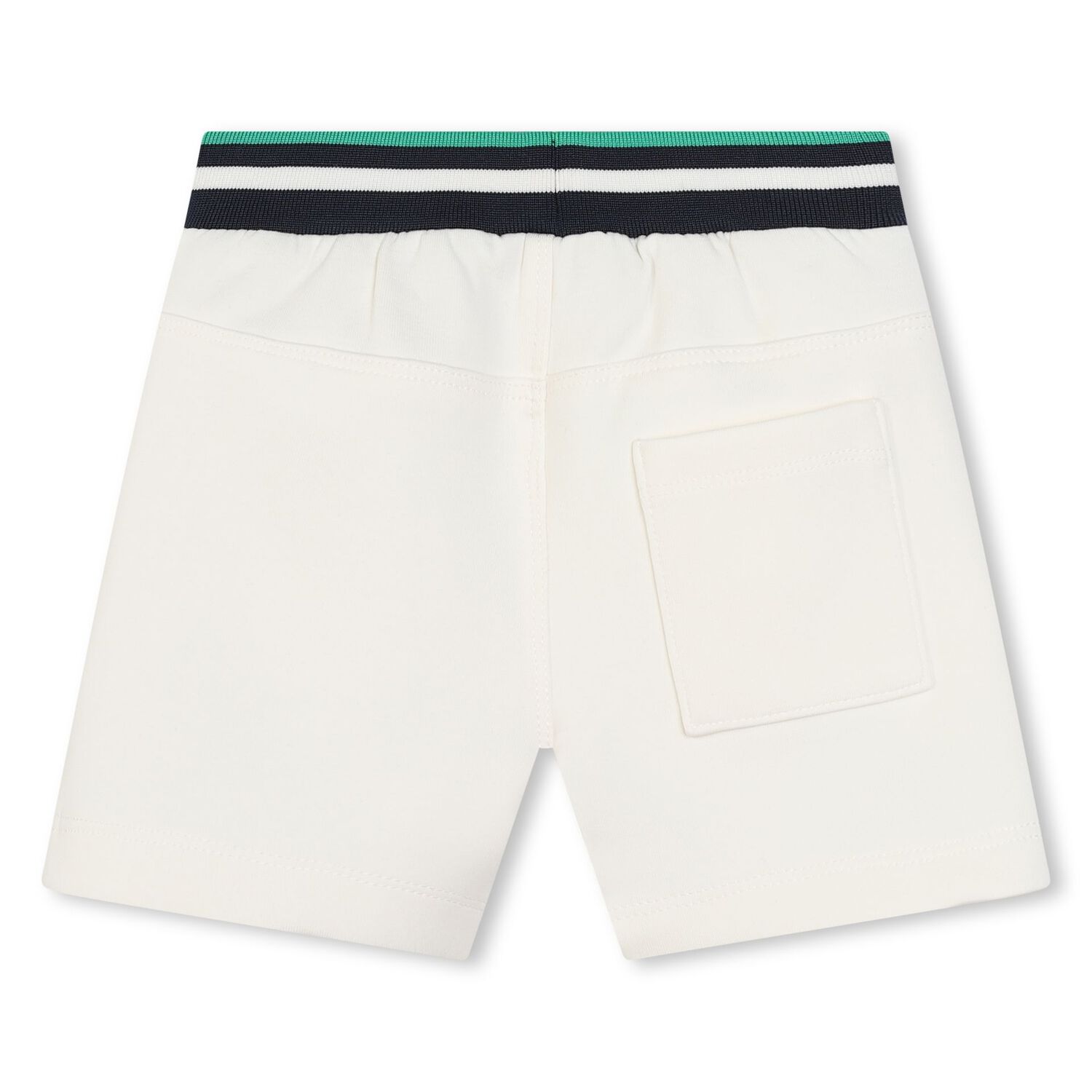 Younger Boys Navy Blue & Ivory Logo Shorts set, 1, hi-res image number null