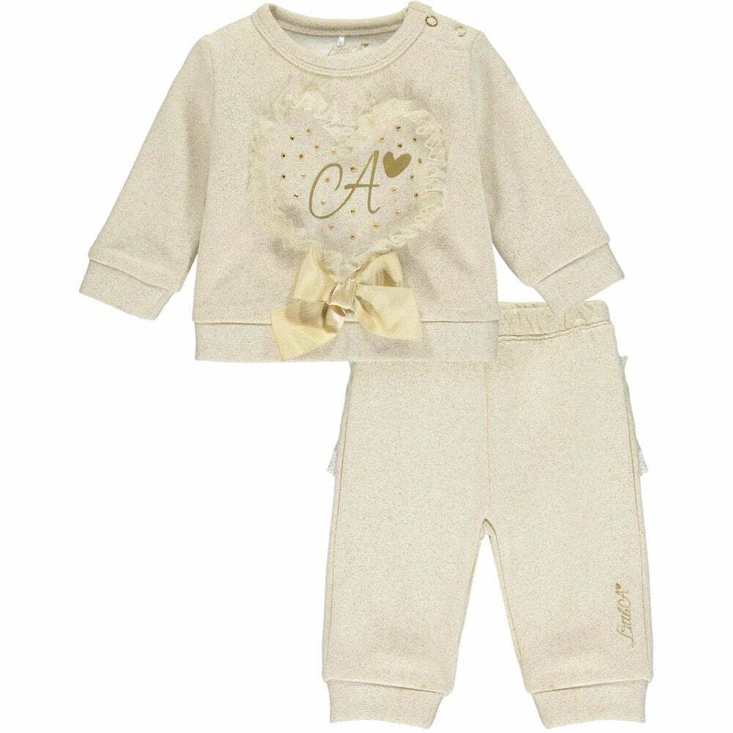 Younger Girls Gold Tracksuit, 1, hi-res image number null