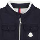 Younger Boys Navy Logo Gilet, 1, hi-res