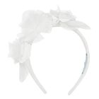 Girls White Flower Headband, 1, hi-res