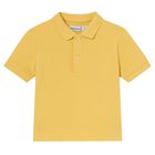 Younger Boys Yellow Polo Shirt, 2, hi-res