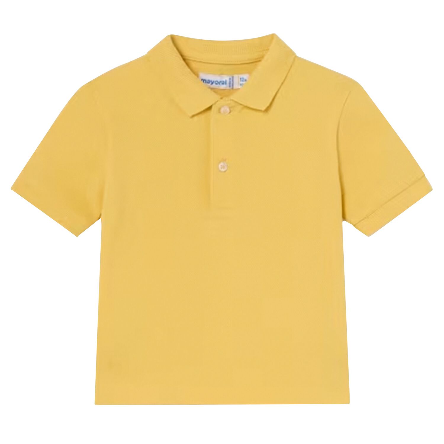 Younger Boys Yellow Polo Shirt, 2, hi-res