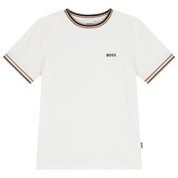 Boys White Logo T-Shirt