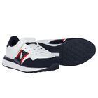 Boys White Logo Trainers, 1, hi-res