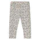 Baby Girls Ivory & Black Heart Leggings, 1, hi-res