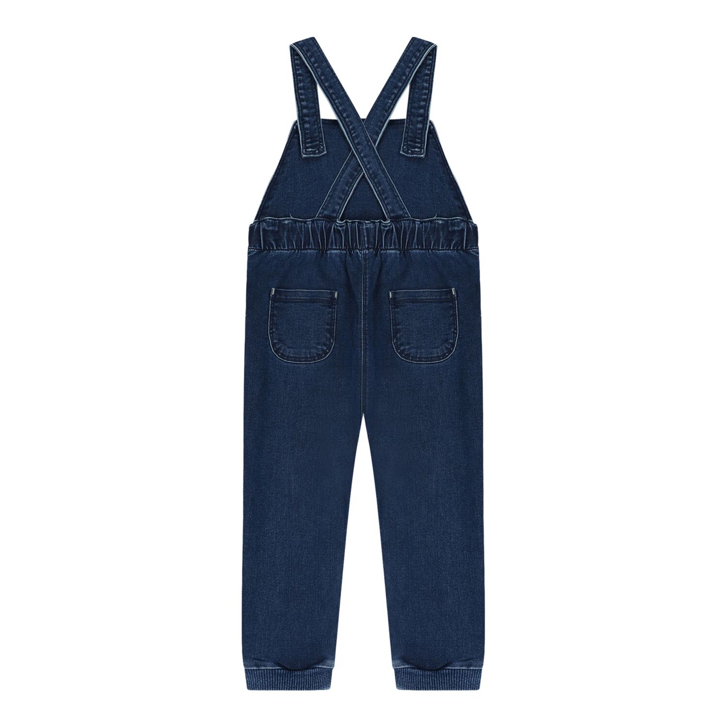 Baby Boys Yellow & Blue Denim Dungaree Set, 1, hi-res